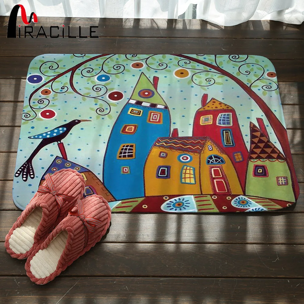 Miracille Coral Velvet Bathroom Non Slip Rugs Abstract Building and Tree Printed Door Mats for Kitchen Stair Carpet Bath Decor
Miracille Coral Velvet Bathroom Non Slip Rugs Abstract Building and Tree Printed Door Mats for Kitchen Stair Carpet Bath Decor