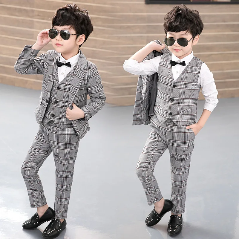 Boy Suits Formal Wedding Boy Costume Party Jacket+ Vest+ Pants Gentleman Child Blazer Children Performance Clothes
Boy Suits Formal Wedding Boy Costume Party Jacket+ Vest+ Pants Gentleman Child Blazer Children Performance Clothes
