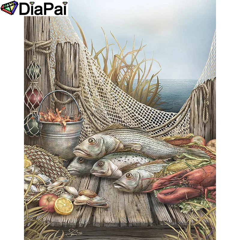 DIAPAI 5D DIY Diamond Painting 100% Full Square/Round Drill "Animal fish shrimp" Diamond Embroidery Cross Stitch 3D Decor A21780
DIAPAI 5D DIY Diamond Painting 100% Full Square/Round Drill "Animal fish shrimp" Diamond Embroidery Cross Stitch 3D Decor A21780