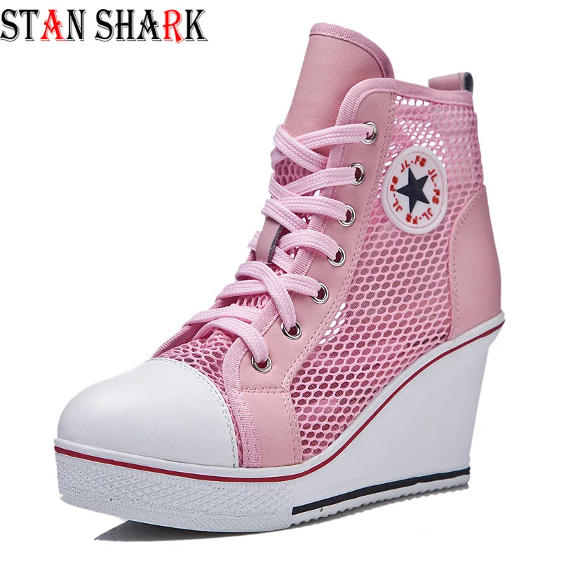 New Women Wedges High Top Platform Casual Shoes mesh Woman Sneakers Trainers High Heels Canvas Shoes Breathable Sneakers Shoes
New Women Wedges High Top Platform Casual Shoes mesh Woman Sneakers Trainers High Heels Canvas Shoes Breathable Sneakers Shoes