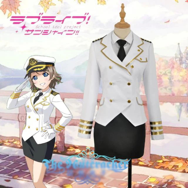 Lovelive!Sunshine!Aqours, лидер таками, Чика, Полицейская военная форма, костюм для косплея + шляпа, костюм на Хэллоуин для женщин, Новинка
Lovelive!Sunshine!Aqours, лидер таками, Чика, Полицейская военная форма, костюм для косплея + шляпа, костюм на Хэллоуин для женщин, Новинка