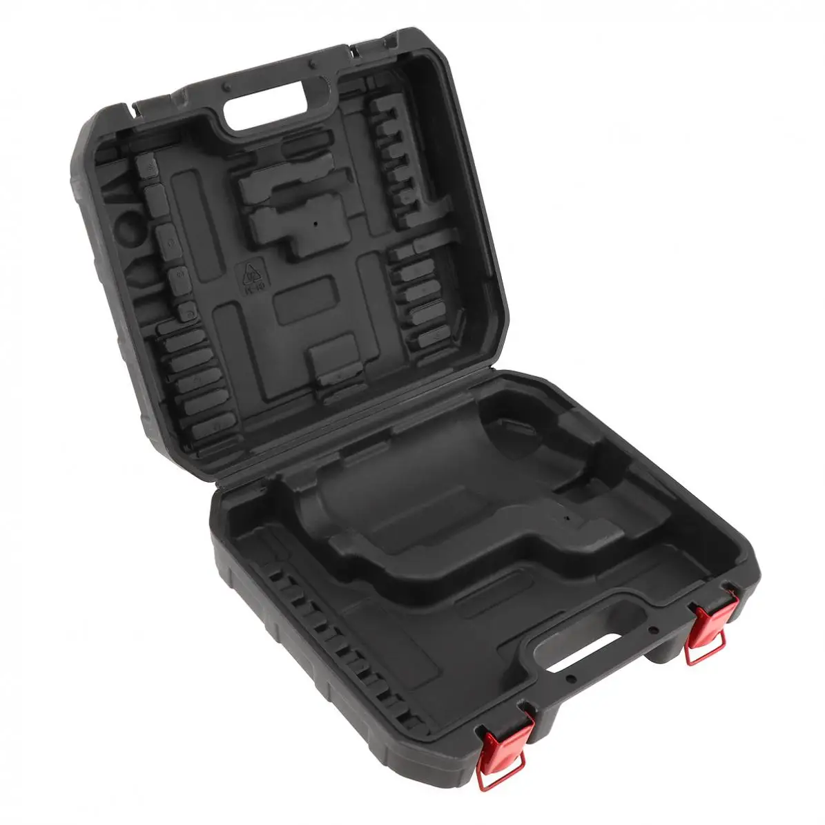 Black PVC + Iron Power Tool Suitcase Electric Drill Dedicated Tool Box with 300mm Length and 275mm Width for Hand Electric Drill
Black PVC + Iron Power Tool Suitcase Electric Drill Dedicated Tool Box with 300mm Length and 275mm Width for Hand Electric Drill