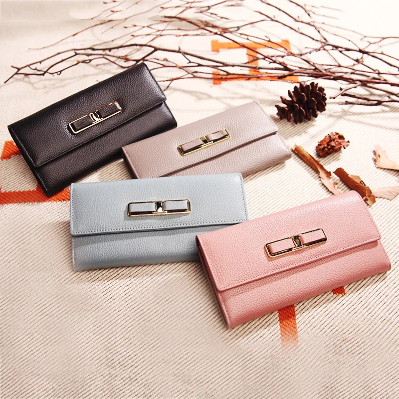 Y018 New Fashion bow Long Wallet large capacity card ladies cowhide Leather handbag Women Wallets Card Hoders Women Bag
Y018 New Fashion bow Long Wallet large capacity card ladies cowhide Leather handbag Women Wallets Card Hoders Women Bag