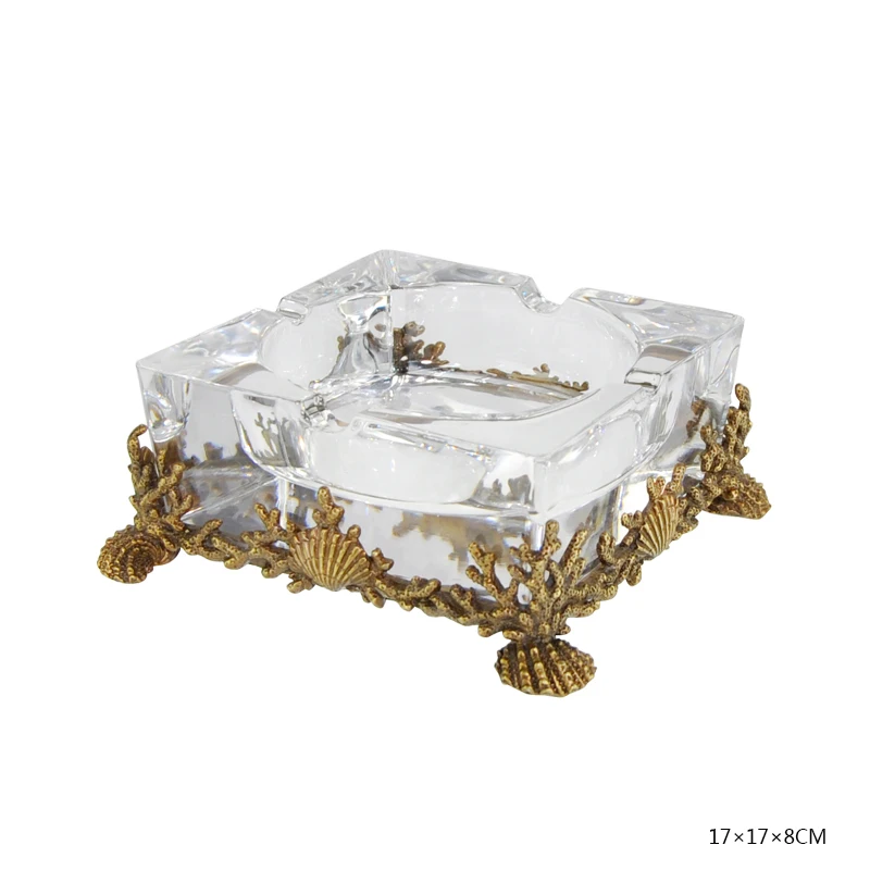 CIGARLOONG Ashtray European Austrian Crystal Cigar Ashtray Copper Eagle CE-4303
CIGARLOONG Ashtray European Austrian Crystal Cigar Ashtray Copper Eagle CE-4303
