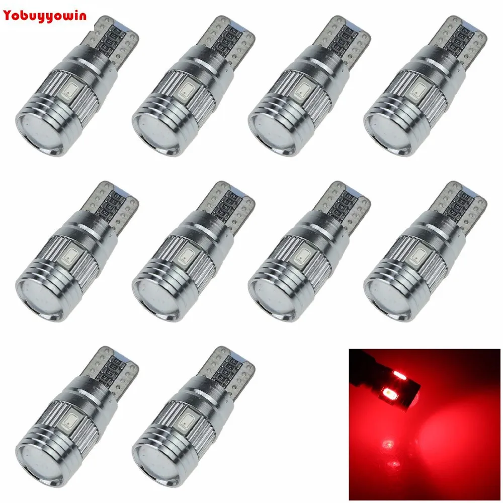 10Pcs Red Car Side Light Lamp Marker Lamp Canbus Error Free 6 Emitters 5630 SMD LED DC 12V 657 1250 1251
10Pcs Red Car Side Light Lamp Marker Lamp Canbus Error Free 6 Emitters 5630 SMD LED DC 12V 657 1250 1251