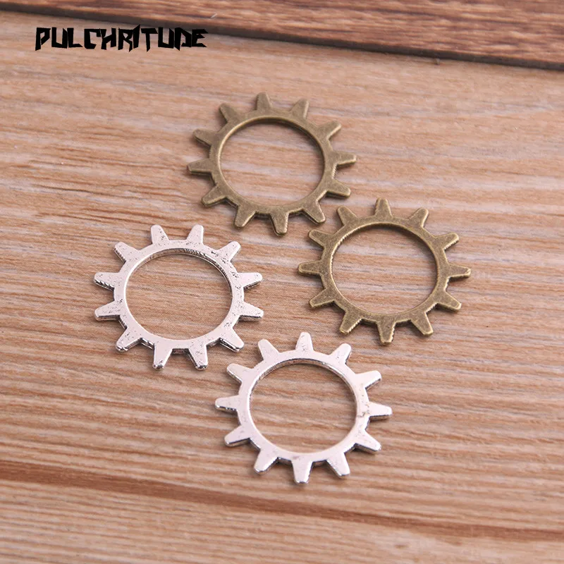 30Pcs 21mm Two Color Metal Alloy Machinery Gear Pendant Jewelry Charm Jewelry Gear Findings
30Pcs 21mm Two Color Metal Alloy Machinery Gear Pendant Jewelry Charm Jewelry Gear Findings