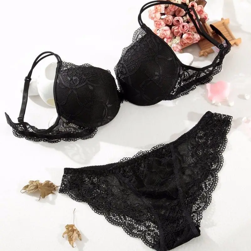 Sexy Lingerie Gather Lace Push Up Bra Set Bras Deep V-Neck Small Chest Women Bras And Underwear Sets Luxury Gift
Sexy Lingerie Gather Lace Push Up Bra Set Bras Deep V-Neck Small Chest Women Bras And Underwear Sets Luxury Gift
