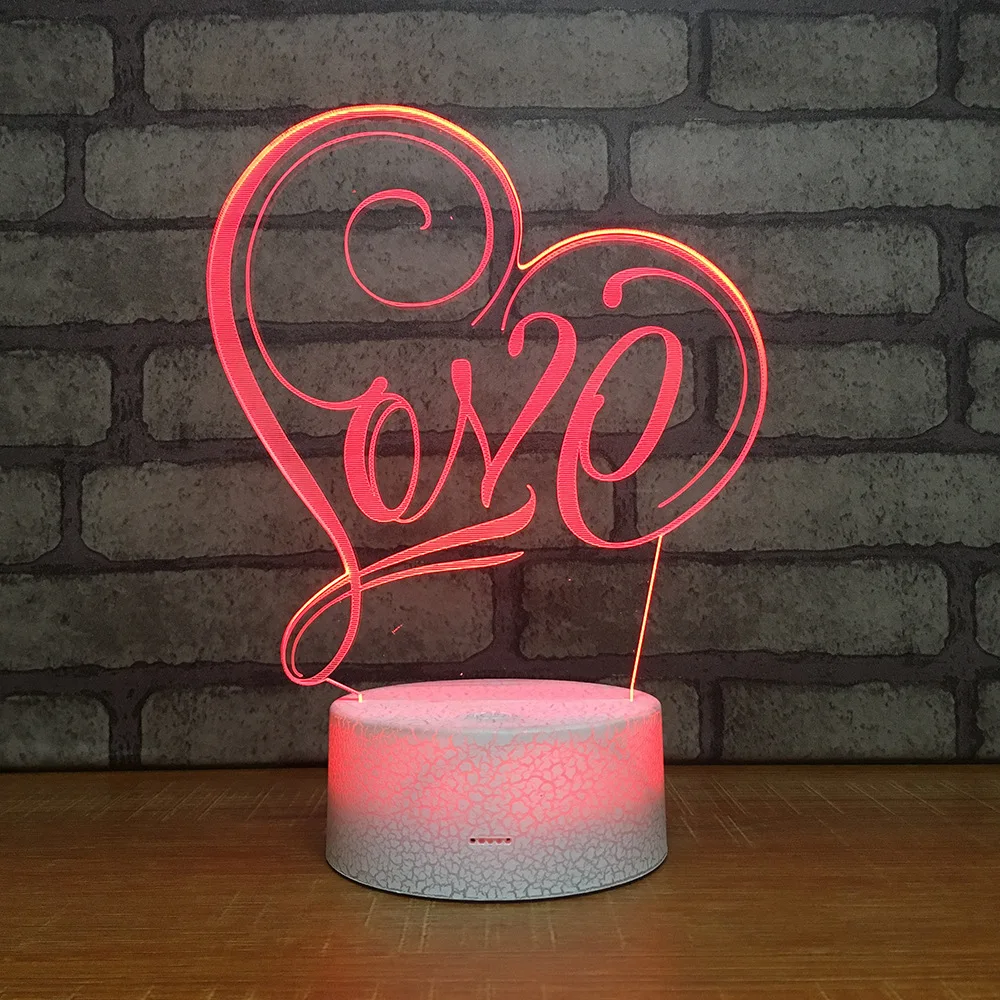 Love Heart 3D LED RGB Night Light 7 Color Change Desk Light Action Figures 337 Boys Girls Christmas Toys
Love Heart 3D LED RGB Night Light 7 Color Change Desk Light Action Figures 337 Boys Girls Christmas Toys