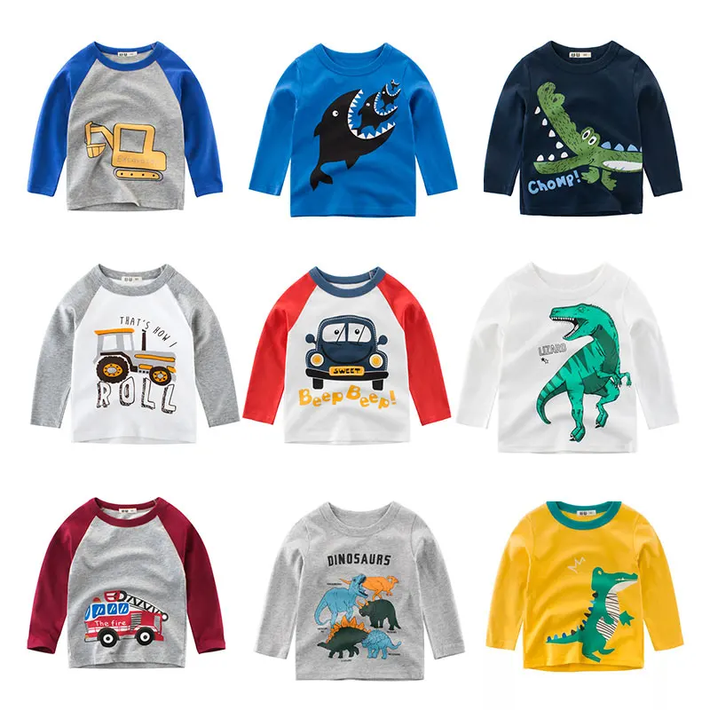 Kids Boys T Shirt Car And Dinosaur Print Long Sleeve Baby Girls T-Shirts Cotton Children's T-Shirt O-Neck Tee Tops Boy Clothes
Kids Boys T Shirt Car And Dinosaur Print Long Sleeve Baby Girls T-Shirts Cotton Children's T-Shirt O-Neck Tee Tops Boy Clothes