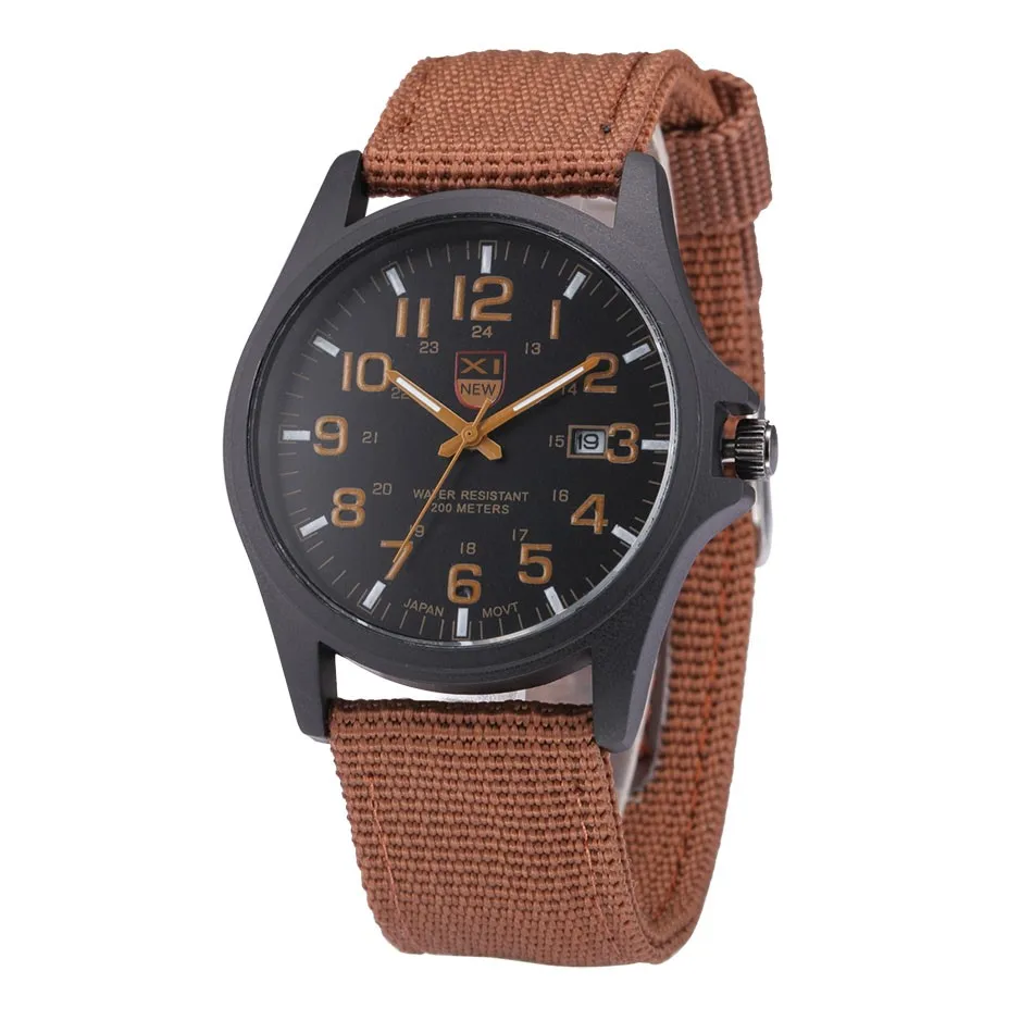 Casual Sports Analog Quartz Army Wrist Watch Outdoor Mens Date Stainless Steel Military Watches Hot Sell Drop 3.22 | Наручные часы
