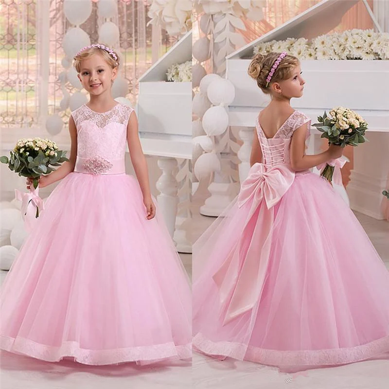 Pink Flower Girl Dresses Lace Girls Pageant Princess Dresses Kids First Holy Communion Princess Party Dresses
Pink Flower Girl Dresses Lace Girls Pageant Princess Dresses Kids First Holy Communion Princess Party Dresses