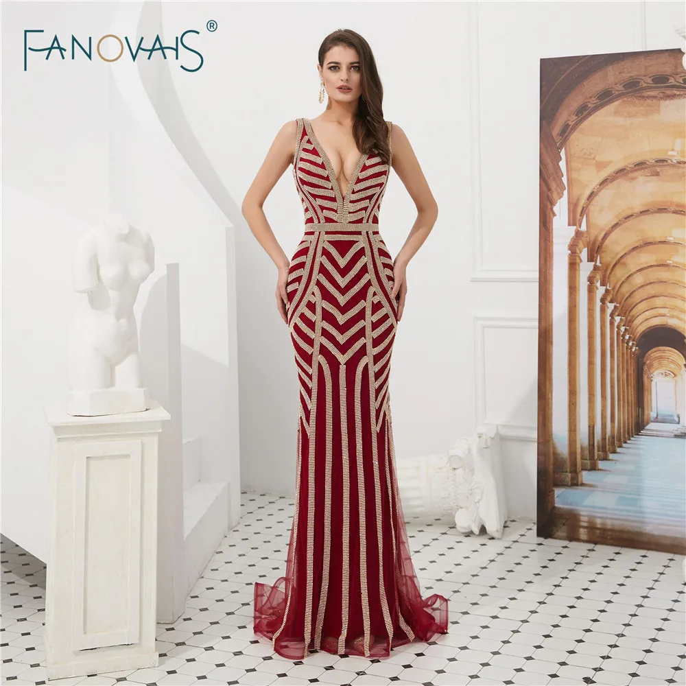 Sexy Evening Dresses Long 2018 V-Neck Mermaid Evening Gown Luxury Beaded Prom Dress Evening Party Gown Robe de Soiree NS11
Sexy Evening Dresses Long 2018 V-Neck Mermaid Evening Gown Luxury Beaded Prom Dress Evening Party Gown Robe de Soiree NS11