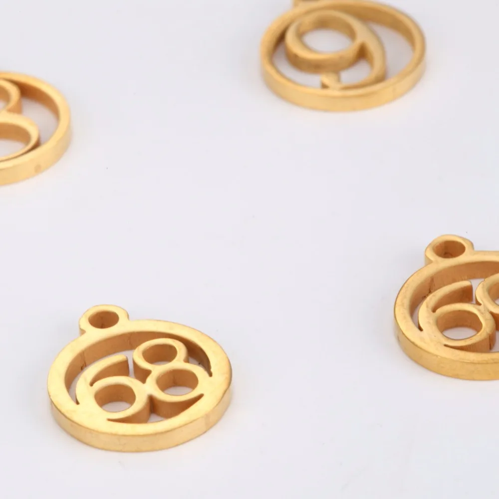 MYLONGINGCHARM 10pcs/lot Stainless Steel Cutout Number Charms-gold and steel color-Bracelets Necklace Charms Pendants M0033
MYLONGINGCHARM 10pcs/lot Stainless Steel Cutout Number Charms-gold and steel color-Bracelets Necklace Charms Pendants M0033