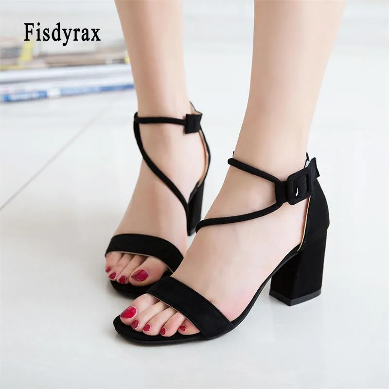 Fisdyrax 2018 new fashion suede Women Sandals Summer Open Toe Ankle Strap Thick High Heels Sandals Ladies Shoes
Fisdyrax 2018 new fashion suede Women Sandals Summer Open Toe Ankle Strap Thick High Heels Sandals Ladies Shoes