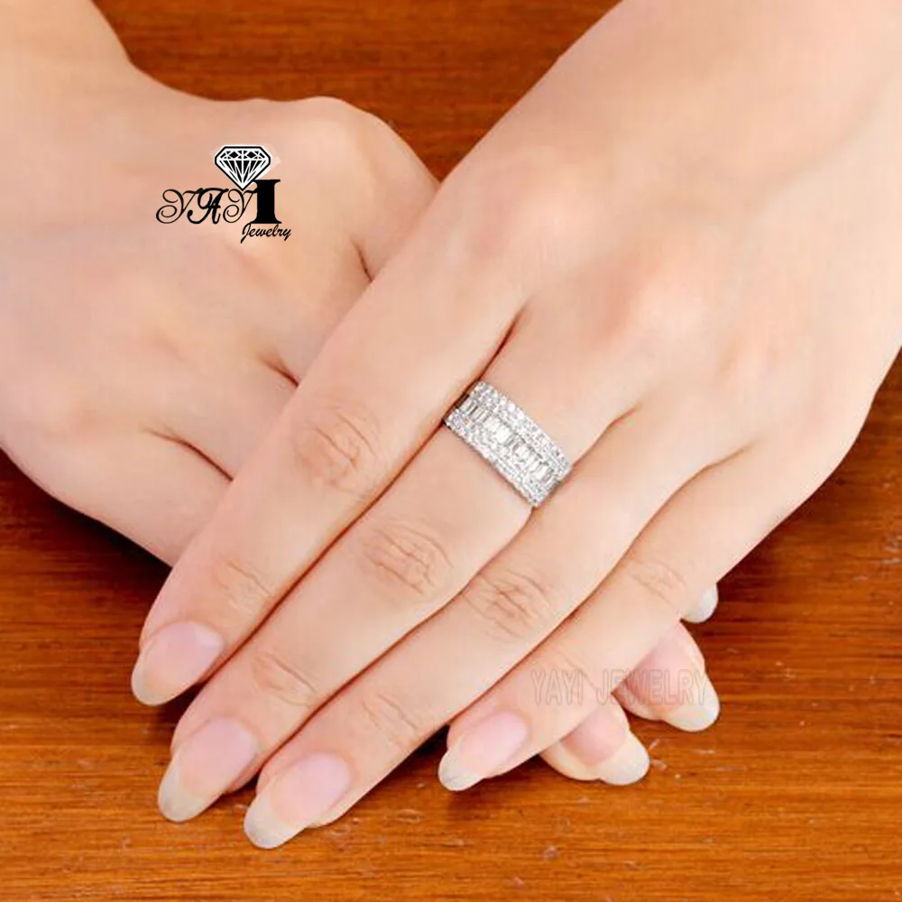 YaYI Jewelry Princess Cut 5.5 CT Multi Zircon Silver Color Engagement Rings wedding Heart Rings Girls Party Rings Gifts
YaYI Jewelry Princess Cut 5.5 CT Multi Zircon Silver Color Engagement Rings wedding Heart Rings Girls Party Rings Gifts