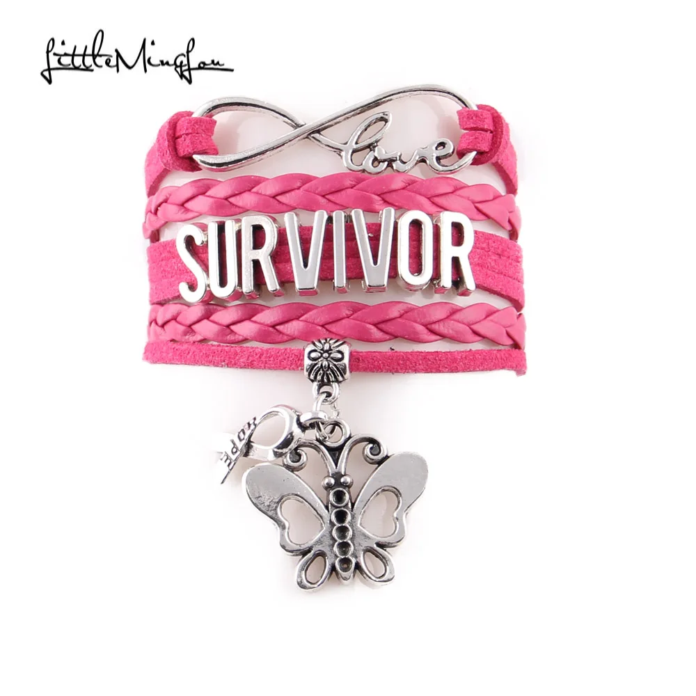 Little MingLou 2 Styles Infinity Survivor Bracelet Ribbon Butterfly Charm Awareness Men Bracelets & Bangles For Women Jewelry
Little MingLou 2 Styles Infinity Survivor Bracelet Ribbon Butterfly Charm Awareness Men Bracelets & Bangles For Women Jewelry