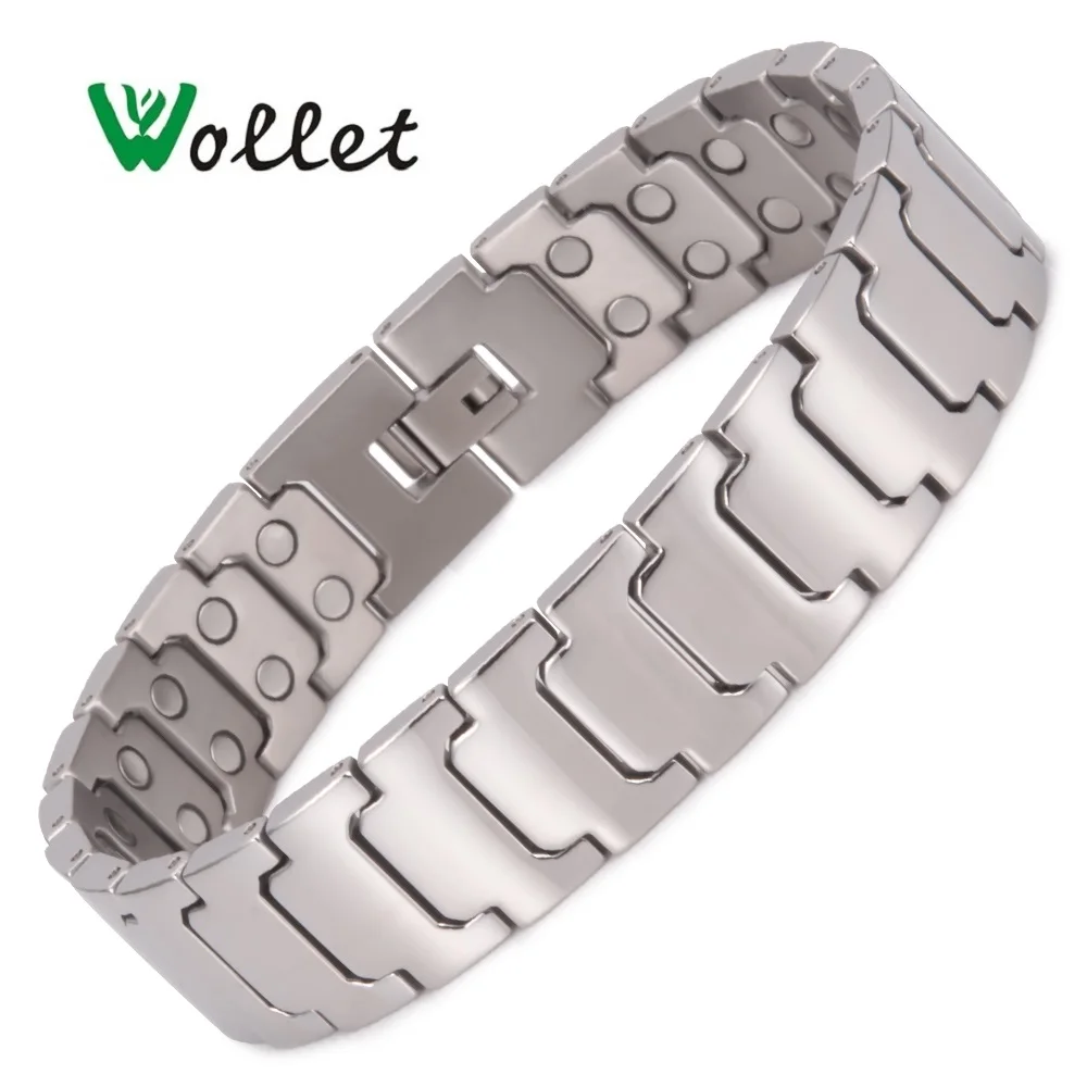 Wollet Jewelry Simple Design Titanium Magnetic Bracelet for Men Silver Color Copper Bio Magnet Health Care Healing
Wollet Jewelry Simple Design Titanium Magnetic Bracelet for Men Silver Color Copper Bio Magnet Health Care Healing