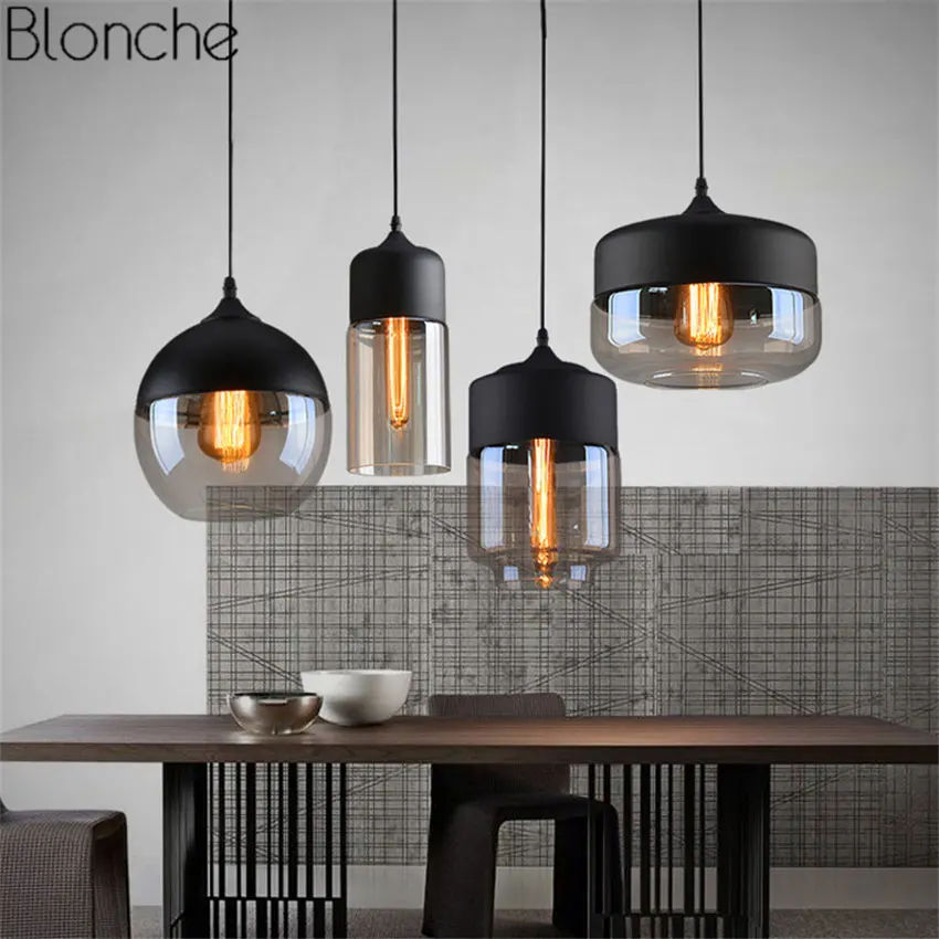 Modern Nordic Glass Pendant Lights Led Hanging Lamp Loft Industrial Decor Luminaire for Living Room Kitchen Light Fixtures E27
Modern Nordic Glass Pendant Lights Led Hanging Lamp Loft Industrial Decor Luminaire for Living Room Kitchen Light Fixtures E27