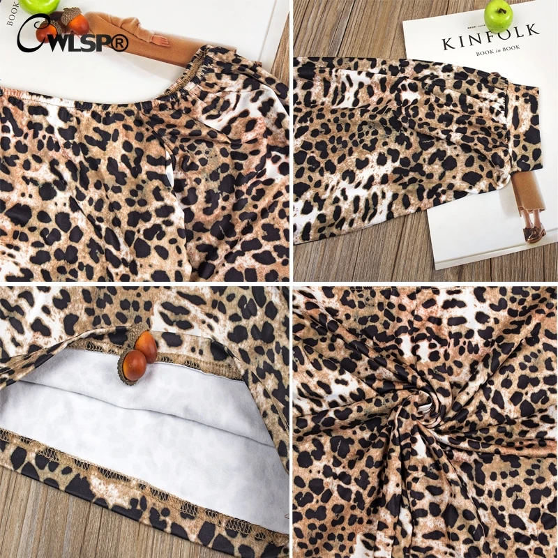 CWLSP 2018 Autumn sexy Leopard slash neck lantern sleeve women's suit two piece set crop tops and shorts fashion female cloth
CWLSP 2018 Autumn sexy Leopard slash neck lantern sleeve women's suit two piece set crop tops and shorts fashion female cloth