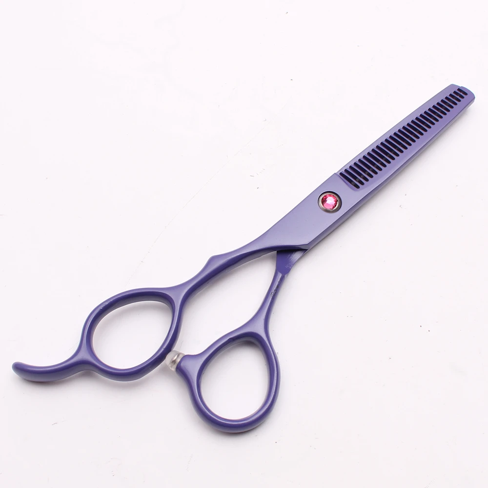 Left-Hand 5.5" Engraving Logo Violet Professional Hairdressing Scissors Cutting Thinning Shears Hair Set C8001 | Красота и