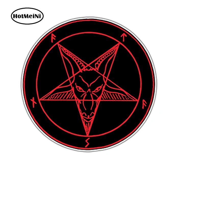 HotMeiNi 13X13 см сигила Люцифера сатана дьявол демон зла ад бампер виниловая наклейка