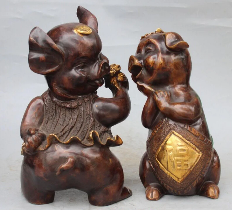 Xd 001537 13 "Китайский Бронзовый свинка Резные Животных Lucky Безопасность собака фу свинья Свиной пара статуя
Xd 001537 13 "Китайский Бронзовый свинка Резные Животных Lucky Безопасность собака фу свинья Свиной пара статуя