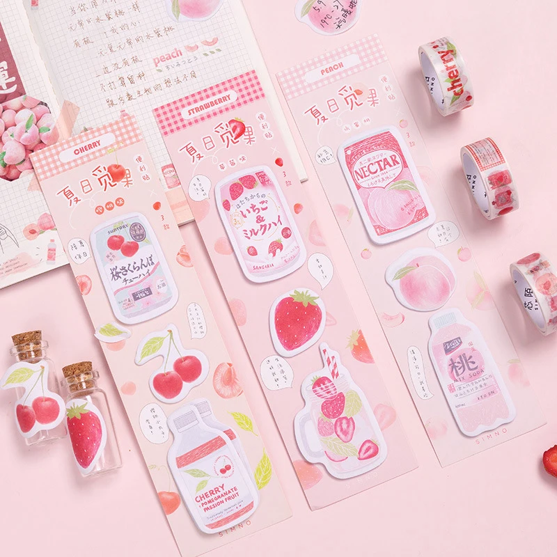 60 Pages Kawaii Summer Fruit Series Memo pad Student Planner Sticky Notes Paper Bookmarks School Office Supply
60 Pages Kawaii Summer Fruit Series Memo pad Student Planner Sticky Notes Paper Bookmarks School Office Supply