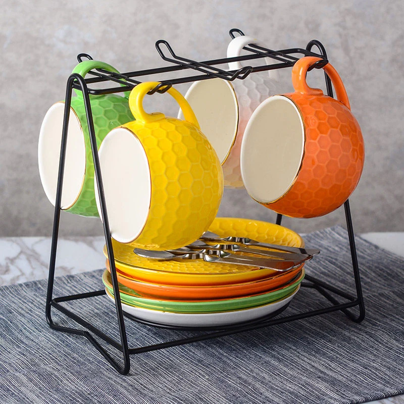 Ceramic Coffee Cup Saucer Set European-style Ceramic afternoon tea Cup Creative cute color coffee mug tea cup set home decor
Ceramic Coffee Cup Saucer Set European-style Ceramic afternoon tea Cup Creative cute color coffee mug tea cup set home decor