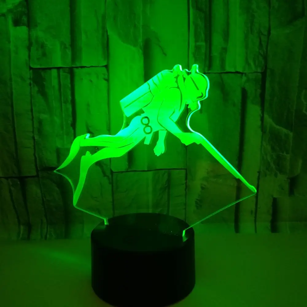 Acrylic Diver 3D Illusion LED USB Lamp Touch RGB 7 Color Changing Table Night Light Home Bedroom Decoration Kids Xmas Gifts
Acrylic Diver 3D Illusion LED USB Lamp Touch RGB 7 Color Changing Table Night Light Home Bedroom Decoration Kids Xmas Gifts