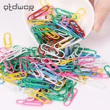 80PCS Colorful Metal Binder Clip Paper Clip Office Stationery Binding Supplies Office Shool Stationery Marking Clips