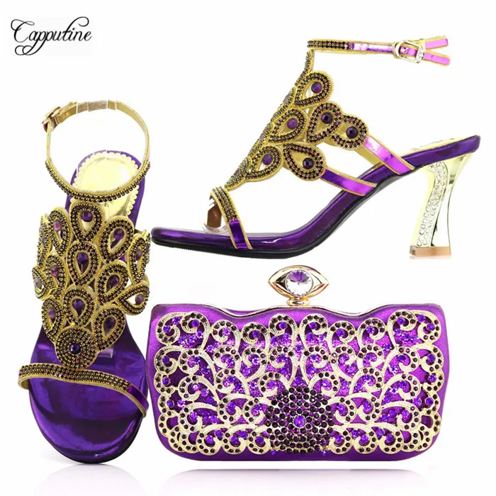 Popular pump shoes with handbag pretty rhinestones design high heel sandals with purse set 0547 heel height 8cm
Popular pump shoes with handbag pretty rhinestones design high heel sandals with purse set 0547 heel height 8cm