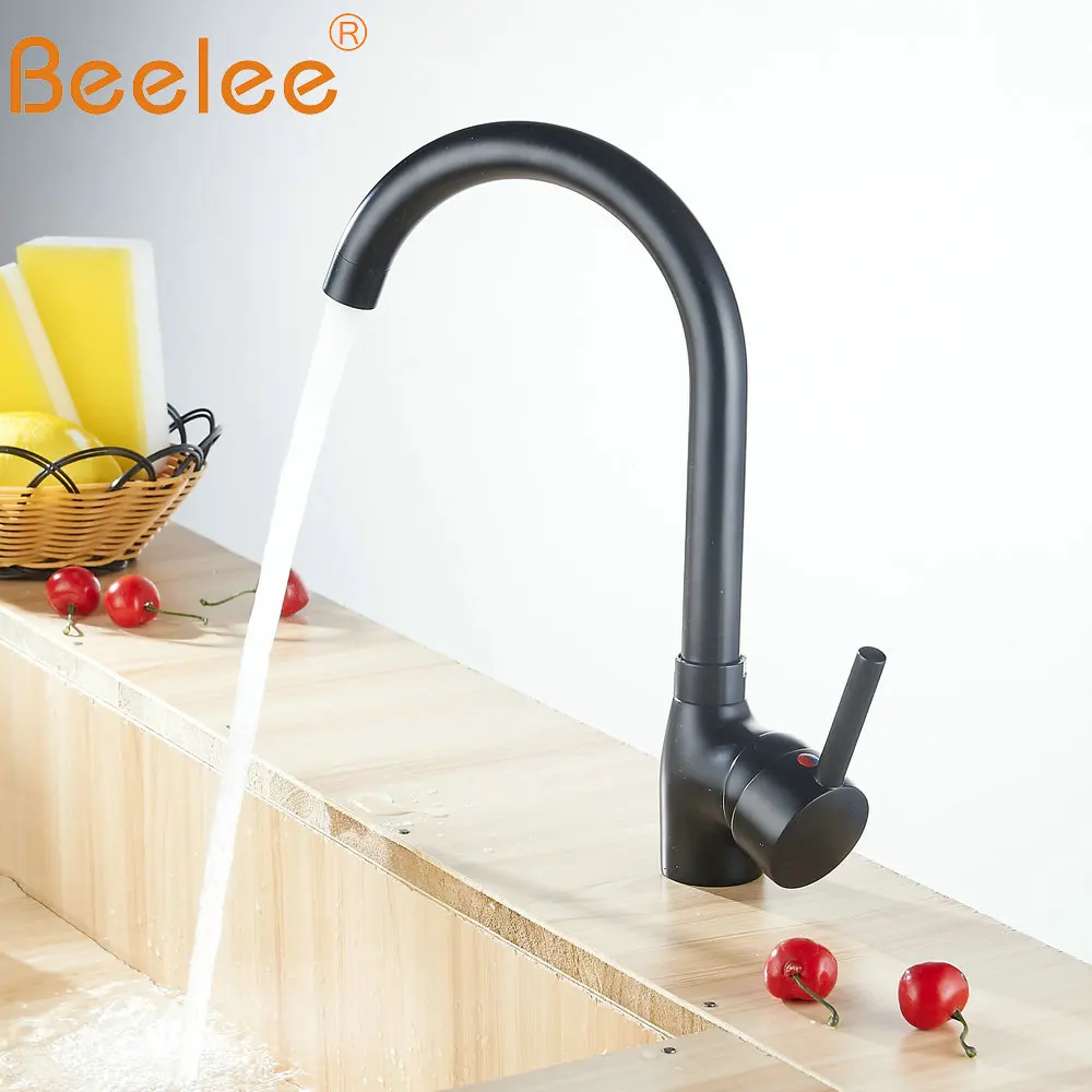 Beelee Kitchen Mixer Faucet 360 Degree Rotatable Single Hole Single Handle Basin Tap for Black/White Kitchen BL2768
Beelee Kitchen Mixer Faucet 360 Degree Rotatable Single Hole Single Handle Basin Tap for Black/White Kitchen BL2768