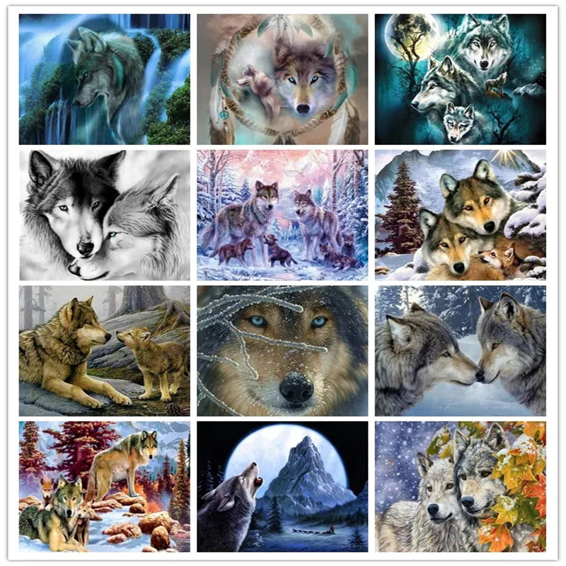TOUOILP Full square diamond 5D DIY diamond embroidery Wolf diamond painting cross stitch rhinestone mosaic decoration gift
TOUOILP Full square diamond 5D DIY diamond embroidery Wolf diamond painting cross stitch rhinestone mosaic decoration gift