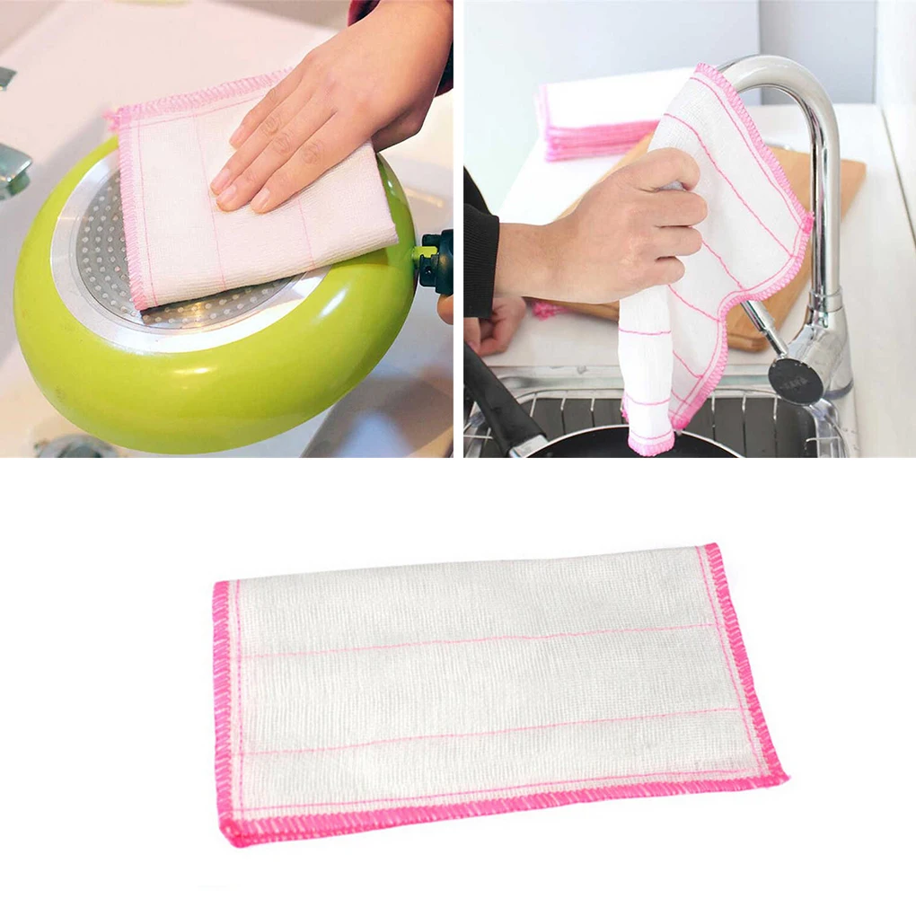 5Pcs Five-layer Cotton Gauze Absorbent Dish Cloth Kitchen Plate Bowl Cleaning Wash Towel Oil-free
5Pcs Five-layer Cotton Gauze Absorbent Dish Cloth Kitchen Plate Bowl Cleaning Wash Towel Oil-free