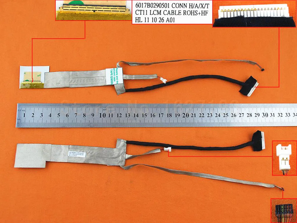 NEW Laptop Cable For HP EliteBook 8460P 8460W(For normal screen,verison2) PN: 6017B0290501 Replacement
NEW Laptop Cable For HP EliteBook 8460P 8460W(For normal screen,verison2) PN: 6017B0290501 Replacement