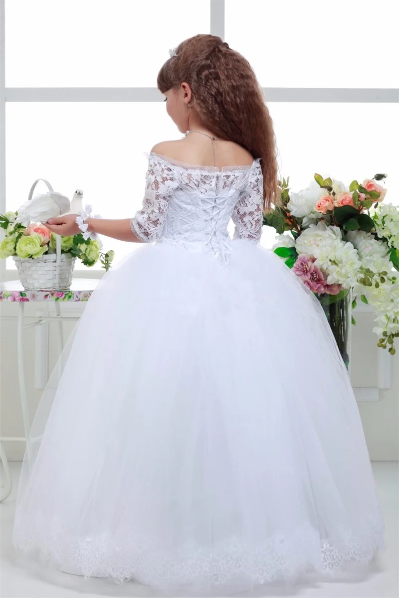 New Flower Girl Dresses with Sleeve for Wedding Little Girls Kids/Child Dress Ball Gown Party Pageant First Communion Dress
New Flower Girl Dresses with Sleeve for Wedding Little Girls Kids/Child Dress Ball Gown Party Pageant First Communion Dress