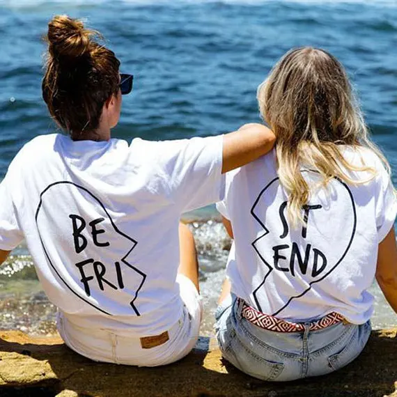 Skuggnas Best Friends Couple T shirt Matching Couple Tops Matching Couple T-shirts BFF T shirt bff Gift Summer Fashion T shirt
Skuggnas Best Friends Couple T shirt Matching Couple Tops Matching Couple T-shirts BFF T shirt bff Gift Summer Fashion T shirt