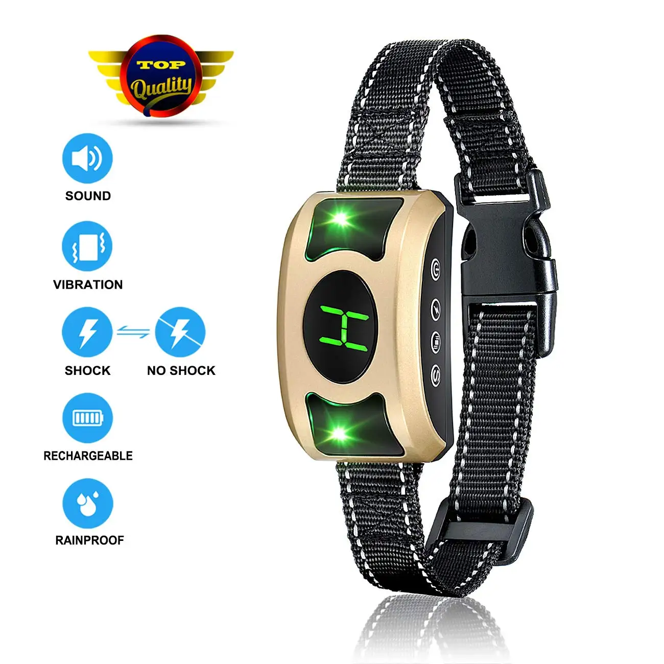 Breathing Light Dog Bark Collar with Beep Vibration Harmless Shock Large Medium and Small Dogs Dog Training Equipment De Shock
Breathing Light Dog Bark Collar with Beep Vibration Harmless Shock Large Medium and Small Dogs Dog Training Equipment De Shock