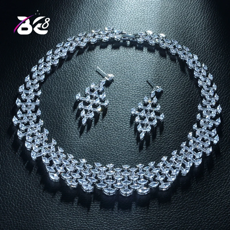 Be 8 New Style Beautiful AAA Cubic Zirconia Earring Necklace Set, Women Jewelry Sets Party Gifts Parure Bijoux Femme S343
Be 8 New Style Beautiful AAA Cubic Zirconia Earring Necklace Set, Women Jewelry Sets Party Gifts Parure Bijoux Femme S343