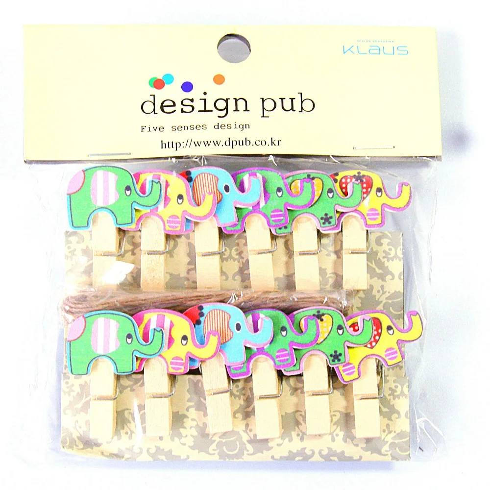 10 pcs/lot Kawaii Cartoon Elephant Wooden Clip Photo paper Clothespin Craft Clips Party Decoration Clip with Hemp Rope
10 pcs/lot Kawaii Cartoon Elephant Wooden Clip Photo paper Clothespin Craft Clips Party Decoration Clip with Hemp Rope