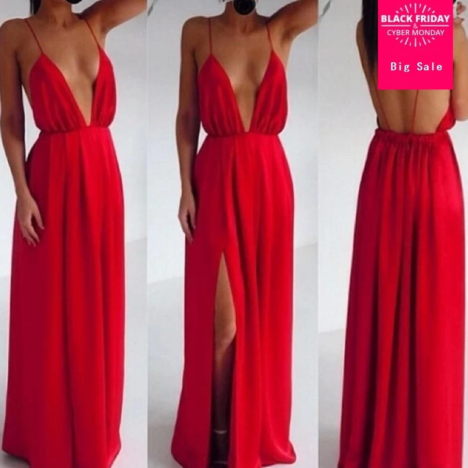 2018 Europe and Amercia sexy deep V dress back cross perspective female backless hollow out long paragraph bandage dress L801
2018 Europe and Amercia sexy deep V dress back cross perspective female backless hollow out long paragraph bandage dress L801
