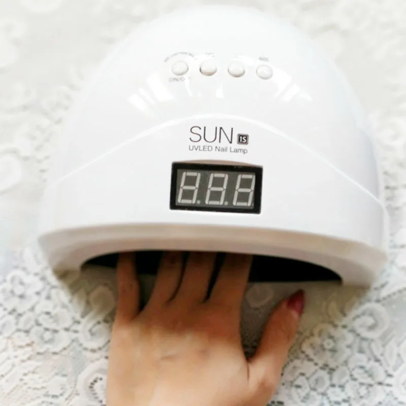 SUN1S UV LED Lamp Nail Dryer Curing All uv Gel Polish 48W/24W Auto Sensing Machine LCD Display Timer Set | Красота и здоровье