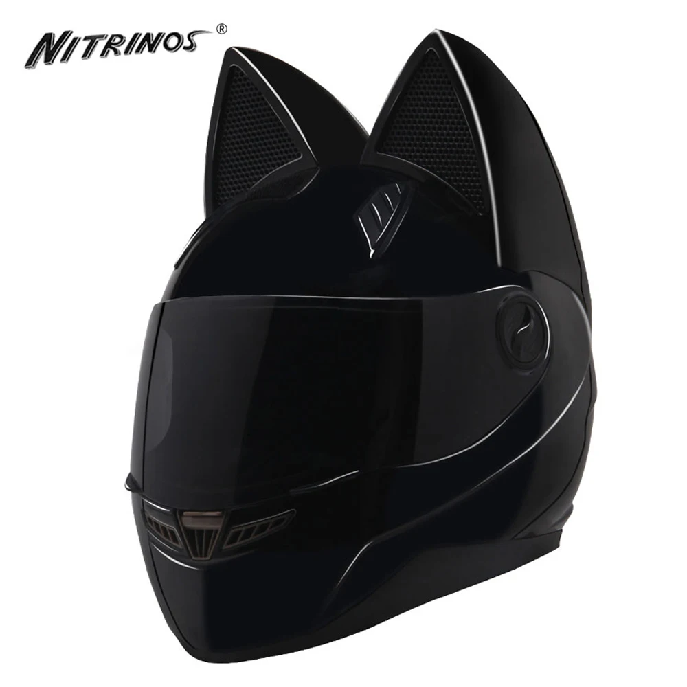 Мотоциклетный шлем NITRINOS для женщин закрытый на все лицо с откидным