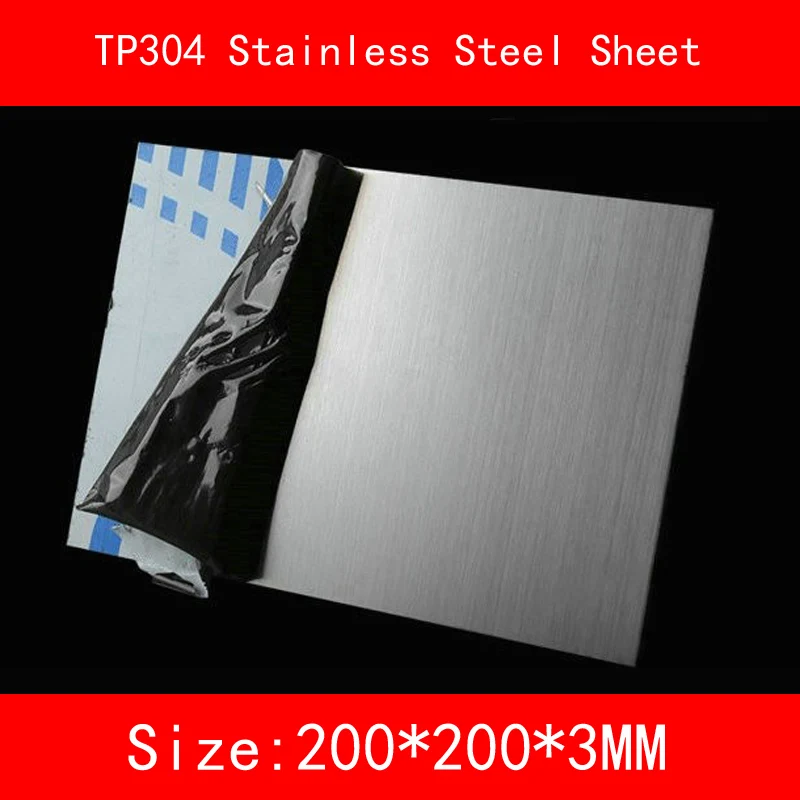 3*200*200mm TP304 AISI304 Stainless Steel Sheet Brushed Stainless Steel Plate Drawbench Board lab DIY Material
3*200*200mm TP304 AISI304 Stainless Steel Sheet Brushed Stainless Steel Plate Drawbench Board lab DIY Material