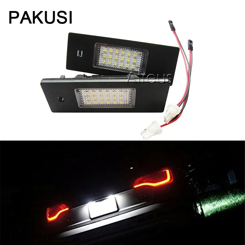 PAKUSI Car LED License Plate Lights 12V White SMD3528 led lamp with Canbus no error For BMW E87 E81 E63 E64 E85 E86 Accessories
PAKUSI Car LED License Plate Lights 12V White SMD3528 led lamp with Canbus no error For BMW E87 E81 E63 E64 E85 E86 Accessories