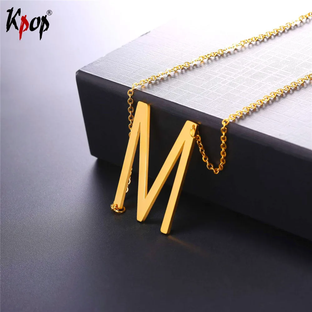 Kpop Stainless Steel Letter M Pendant With Chain Choker Gold/Black Color For Man/Woman Clavicle Chain Necklace Jewelry P2614
Kpop Stainless Steel Letter M Pendant With Chain Choker Gold/Black Color For Man/Woman Clavicle Chain Necklace Jewelry P2614