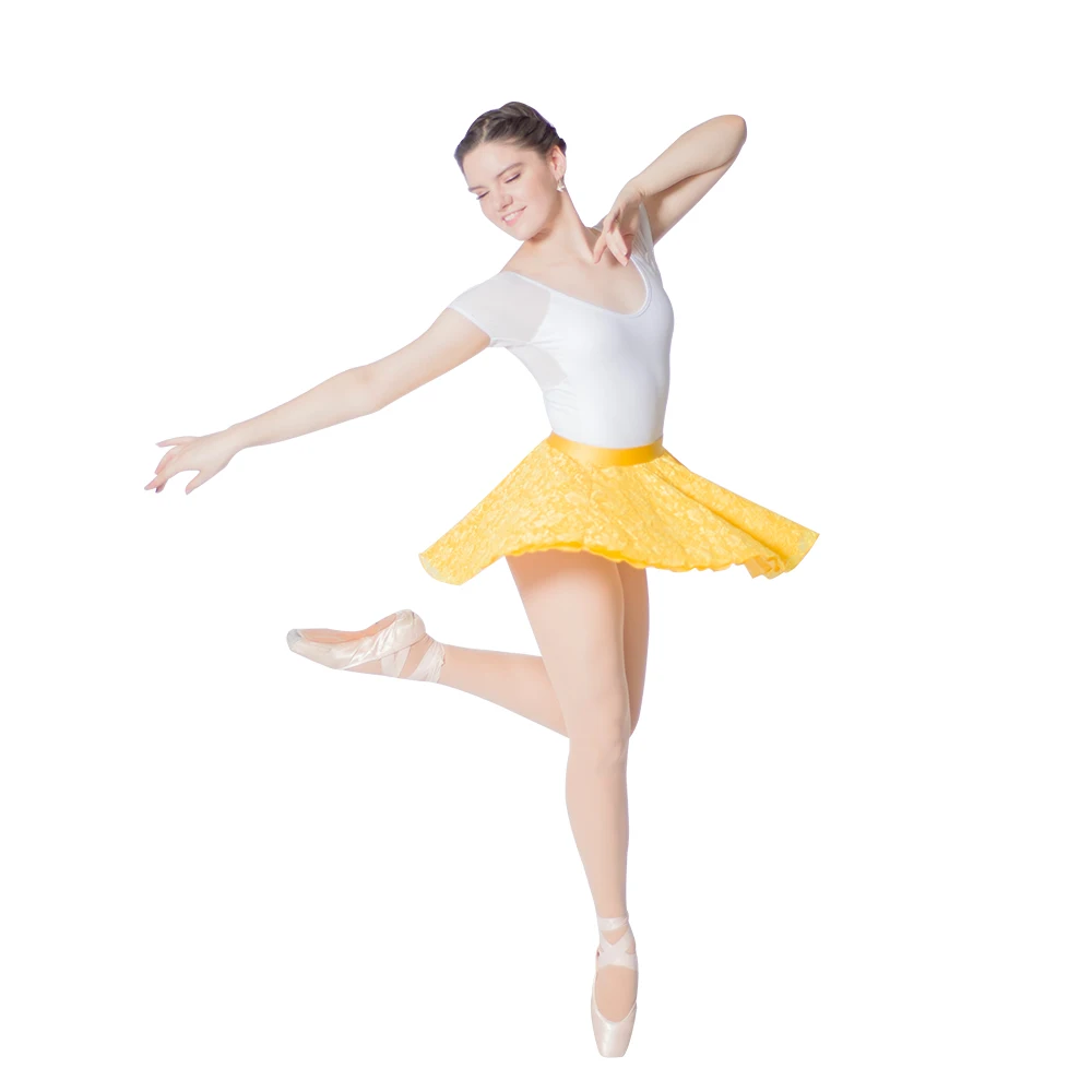 HDW DANCE Yellow Nylon/Lycra and Lace 2 Layers Pull-on Skirts for Ladies and Girls Ballet Latin Dance
HDW DANCE Yellow Nylon/Lycra and Lace 2 Layers Pull-on Skirts for Ladies and Girls Ballet Latin Dance
