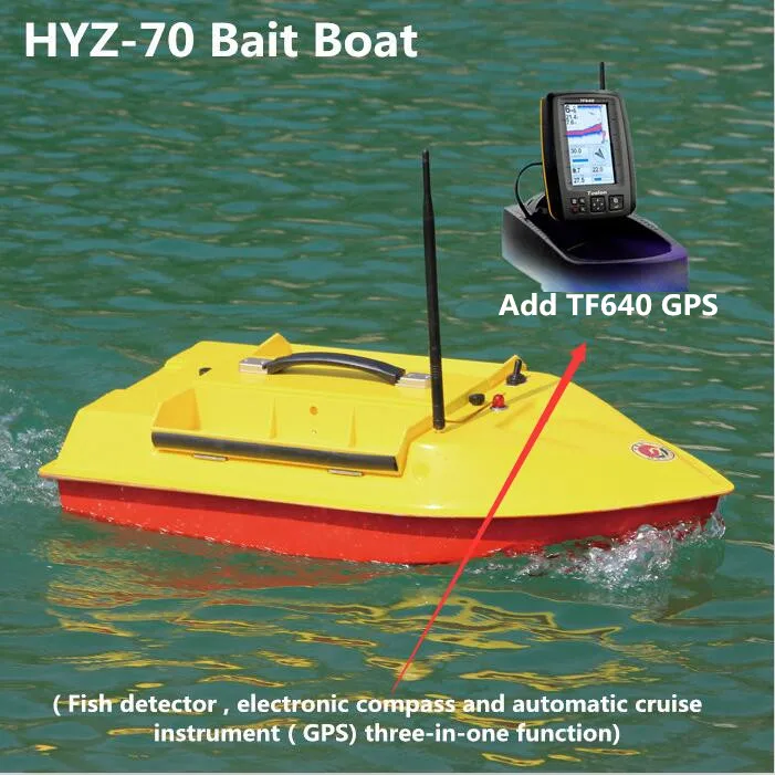 New Large RC Fiberglass Bait Boat HYZ-70 2.4G 500M Remote Control Electronic Fishing Boat Add Fish Detector/GPS/Automatic Cruise
New Large RC Fiberglass Bait Boat HYZ-70 2.4G 500M Remote Control Electronic Fishing Boat Add Fish Detector/GPS/Automatic Cruise