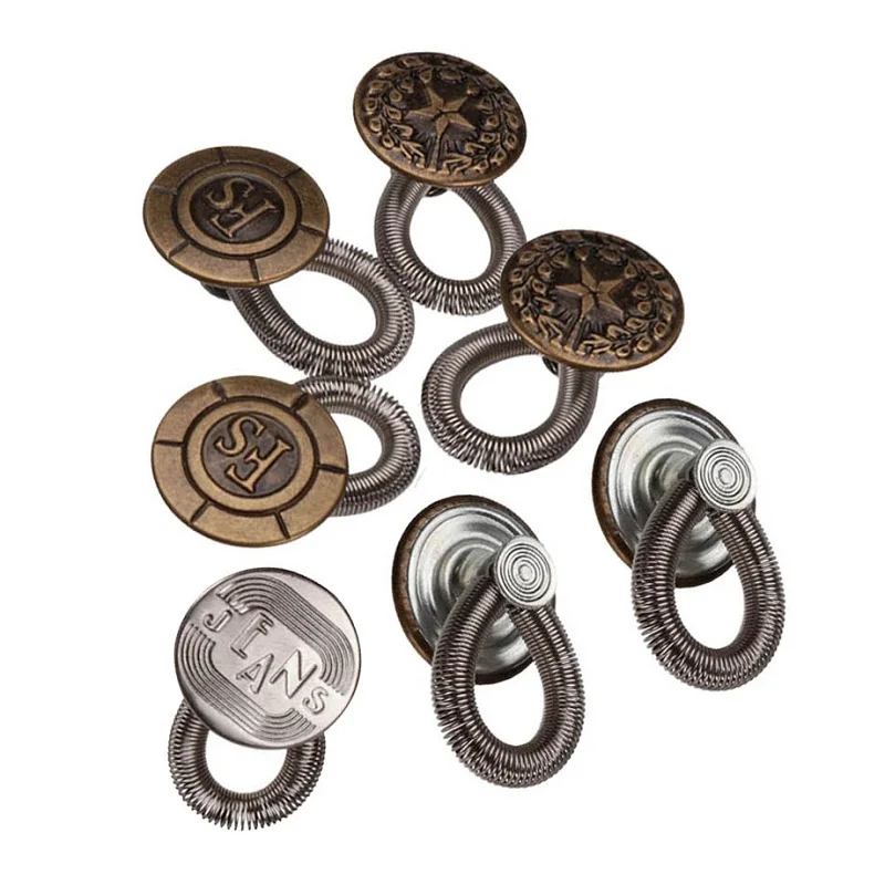 2020 New 6PCS Men/Women Jeans Pants Fix Expanders Waist Stretch Extender Metal Button Random pattern style
2020 New 6PCS Men/Women Jeans Pants Fix Expanders Waist Stretch Extender Metal Button Random pattern style