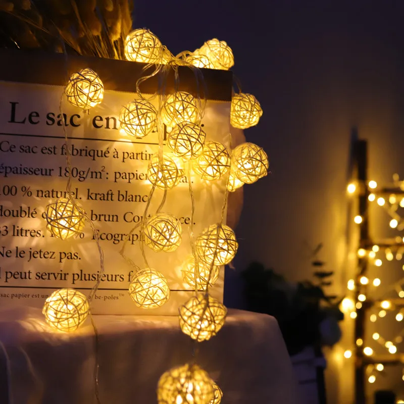 Chicinlife 1.2m 10Pcs Rattan Ball LED String Light Warm White Light Night Lamp hanging birthday Party Wedding Decoration
Chicinlife 1.2m 10Pcs Rattan Ball LED String Light Warm White Light Night Lamp hanging birthday Party Wedding Decoration
